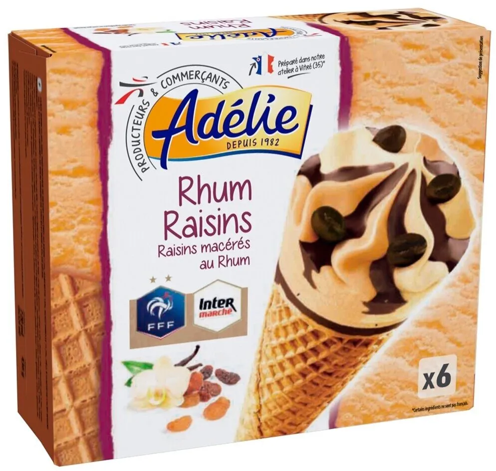 Rhum raisins macérés au rhum x6