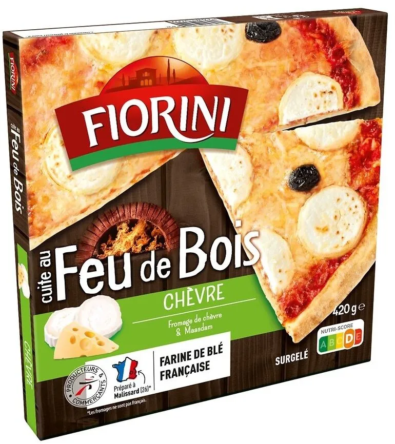 Pizza chèvre (cuite au feu de bois)