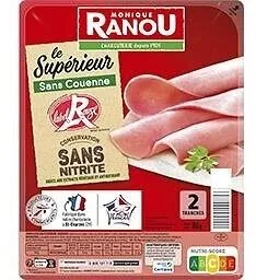 Jambon sup dd csn label rouge 2t 80g
