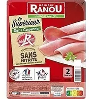 Jambon sup dd csn label rouge 2t 80g