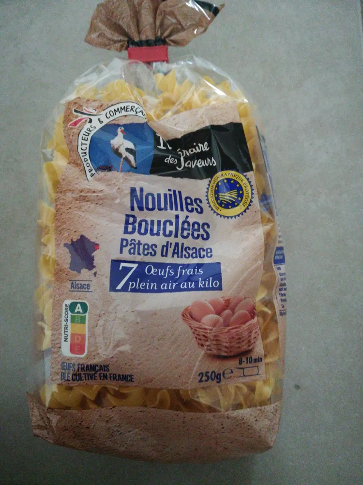 Spaghetti, Coquillettes, Torsades, Papillons, Macaroni, Nids, Nouilles bouclées, Penne