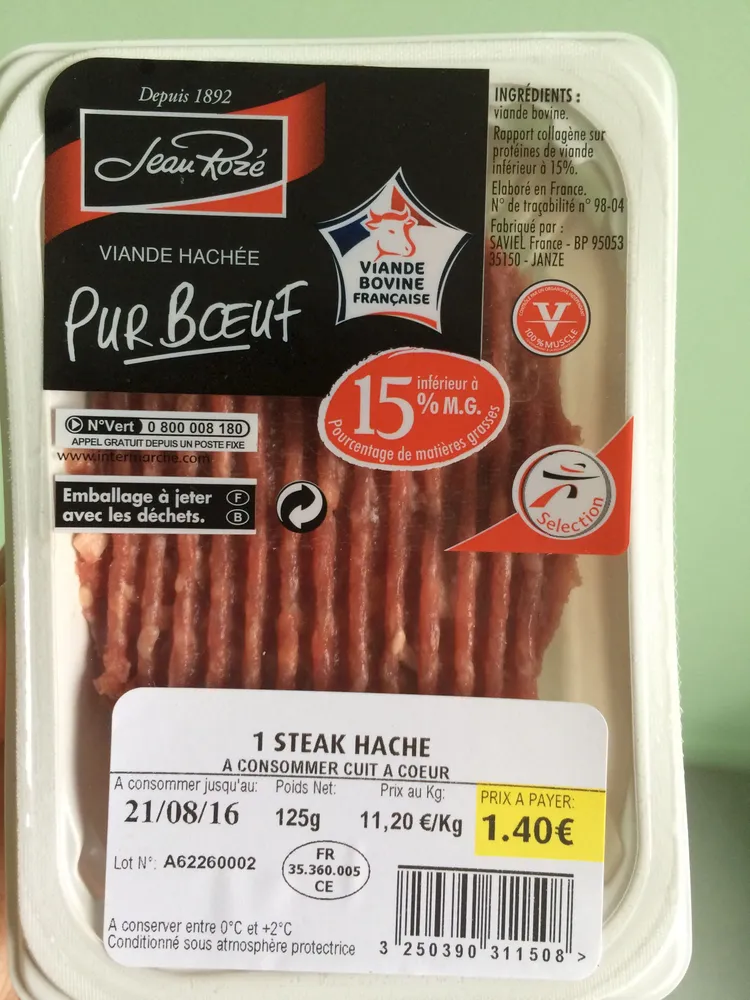 1 Steak Haché pur Bœuf
