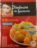 6 Beignets Crevette et Sauce Aigre-Douce