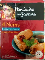 4 nems crevette-crabe et sauce nuoc mam