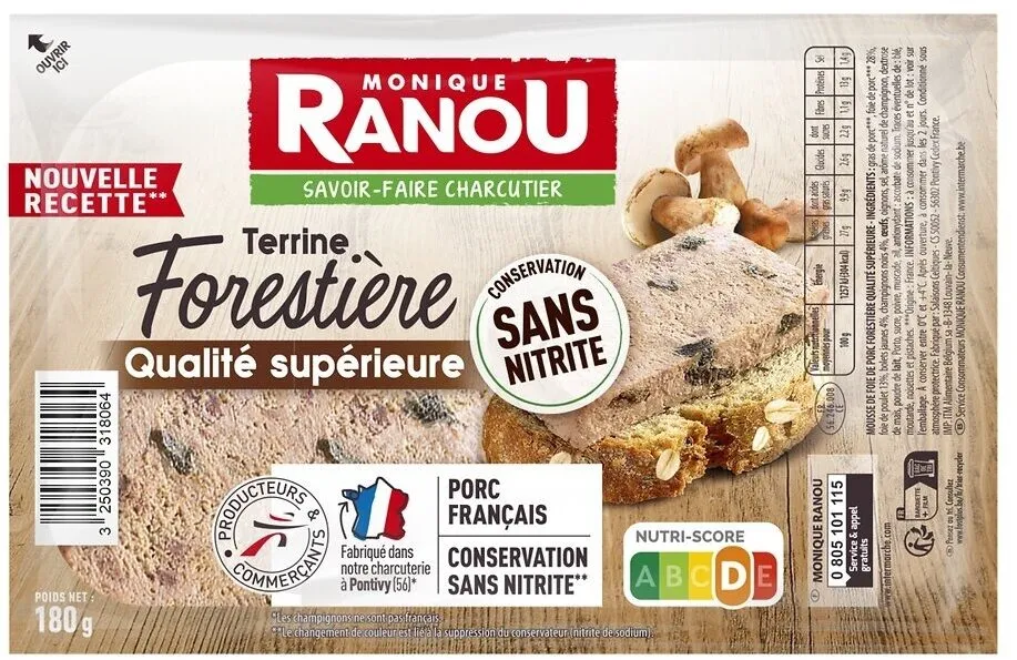 Terrine forestiere ranou csn 180g