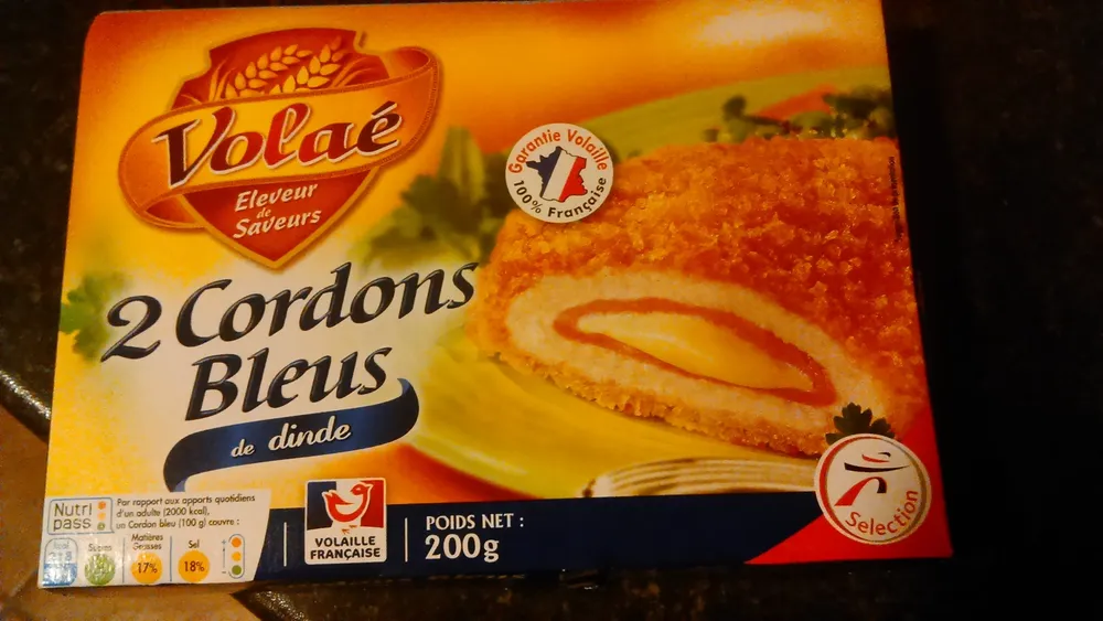 2 Cordons Bleus de Dinde