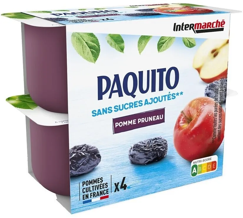Puree de fruits pomme pruneau ssa 4x100g