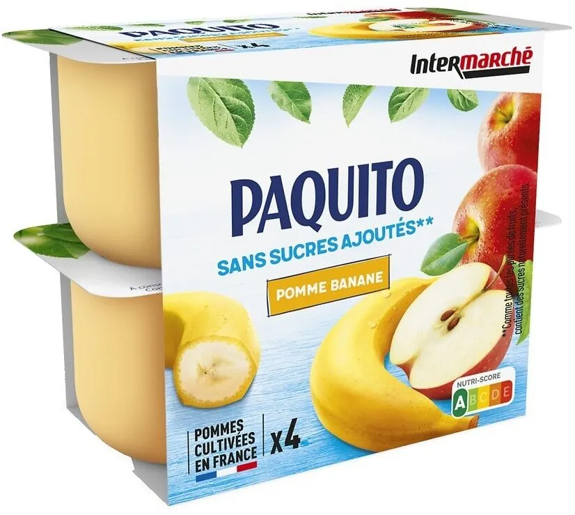 Puree de fruits pomme banane ssa 4x100g