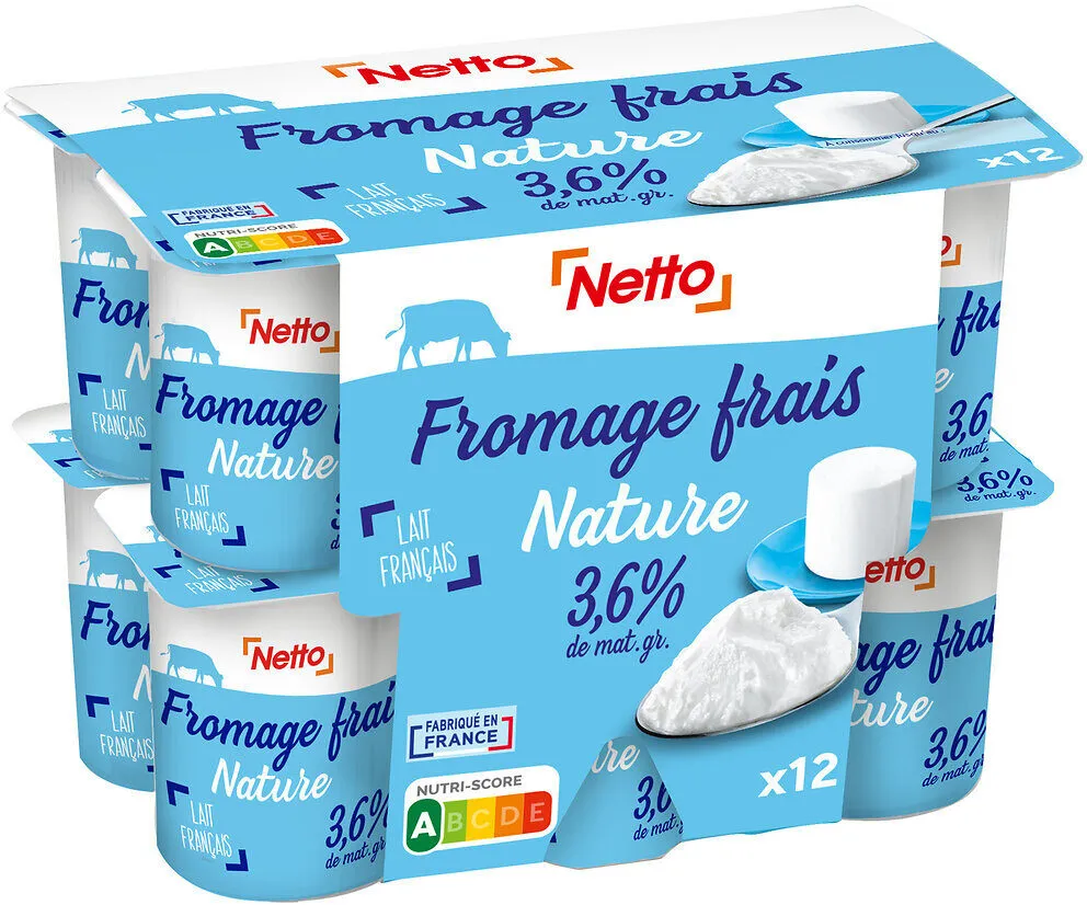 PETIT FROMAGE FRAIS NATURE 3,6% 12X60G