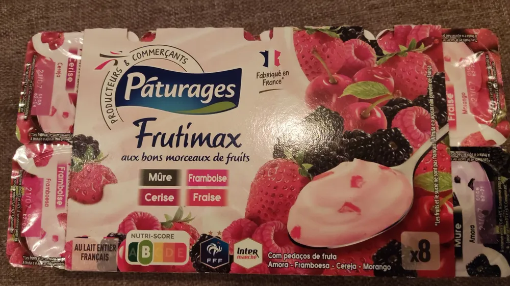 Yaourt aux fruits rouges 8x125g