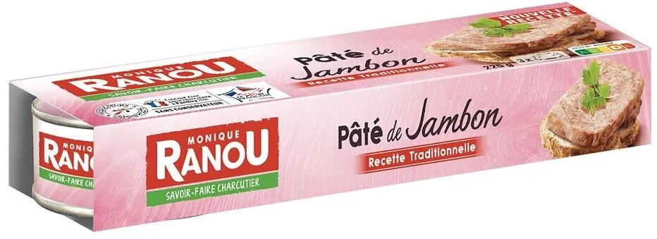 Pâté de jambon - 3x1/10 - 225g (3x75g)