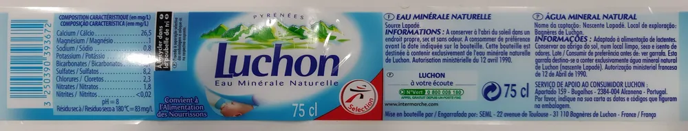 Eau minérale naturelle