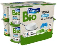 Yaourt étuvé bio nature 12x125g