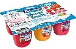 Mousse au FF aux fruits 6x74g - P'tits Prods