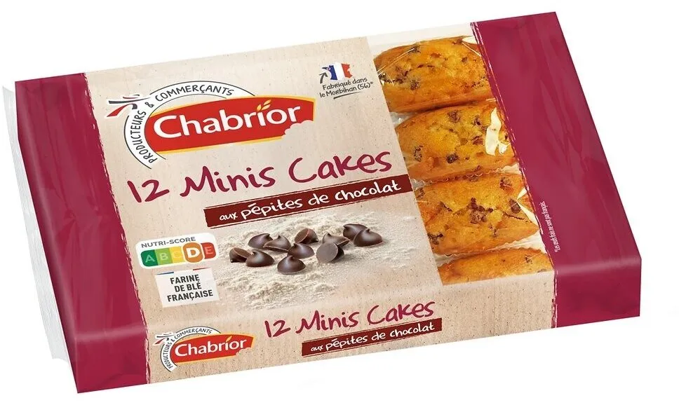 Mini cakes aux pépites de chocolat x12
