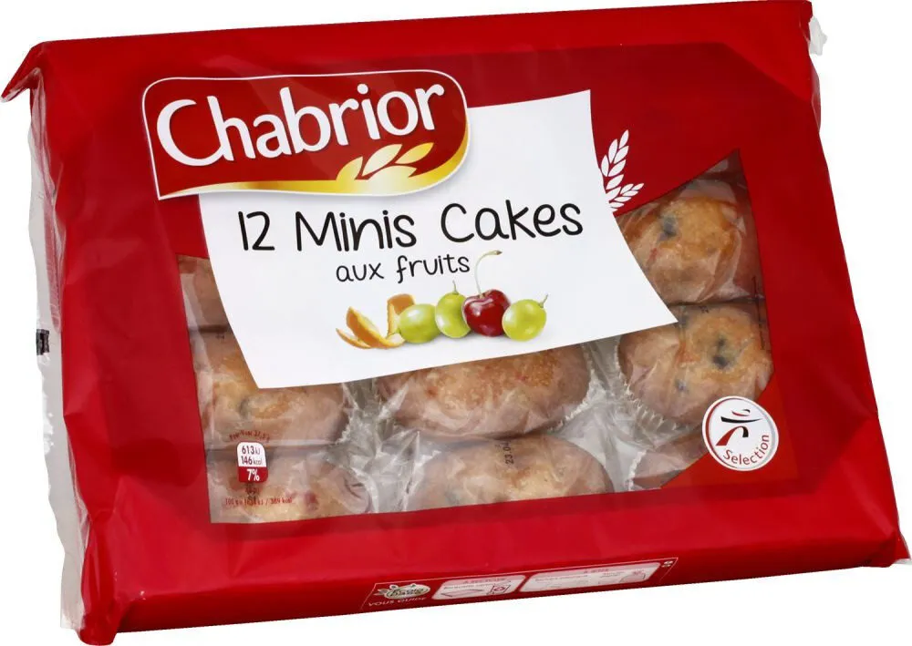 Mini cakes aux fruits x12