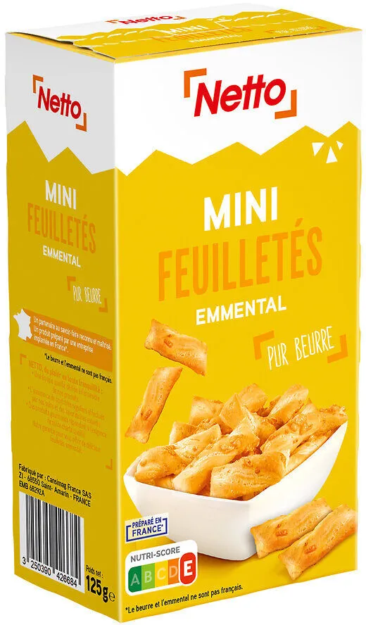 Mini-flûtes emmental 125g