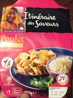 Poulet sauce curry et riz basmati