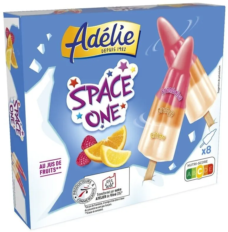 Space One - orange citron framboise (GE) x8 - 60mL - P'tits Prods