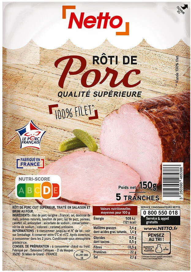 Roti de porc 5t 150g