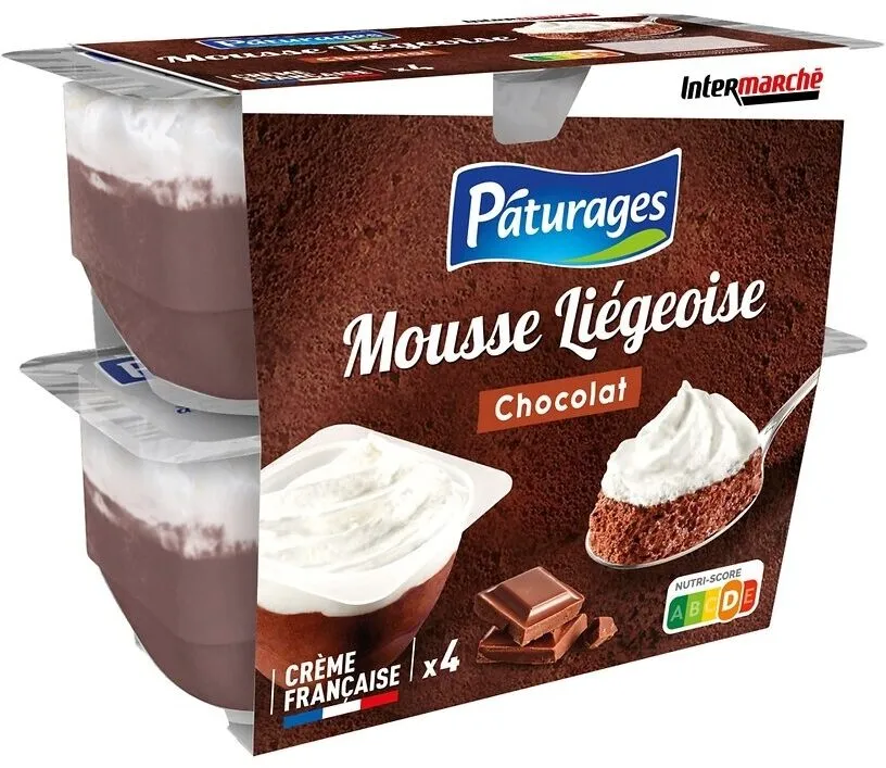 Mousse liegeoise chocolat 4x80g
