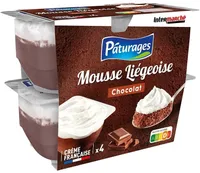 Mousse liegeoise chocolat 4x80g