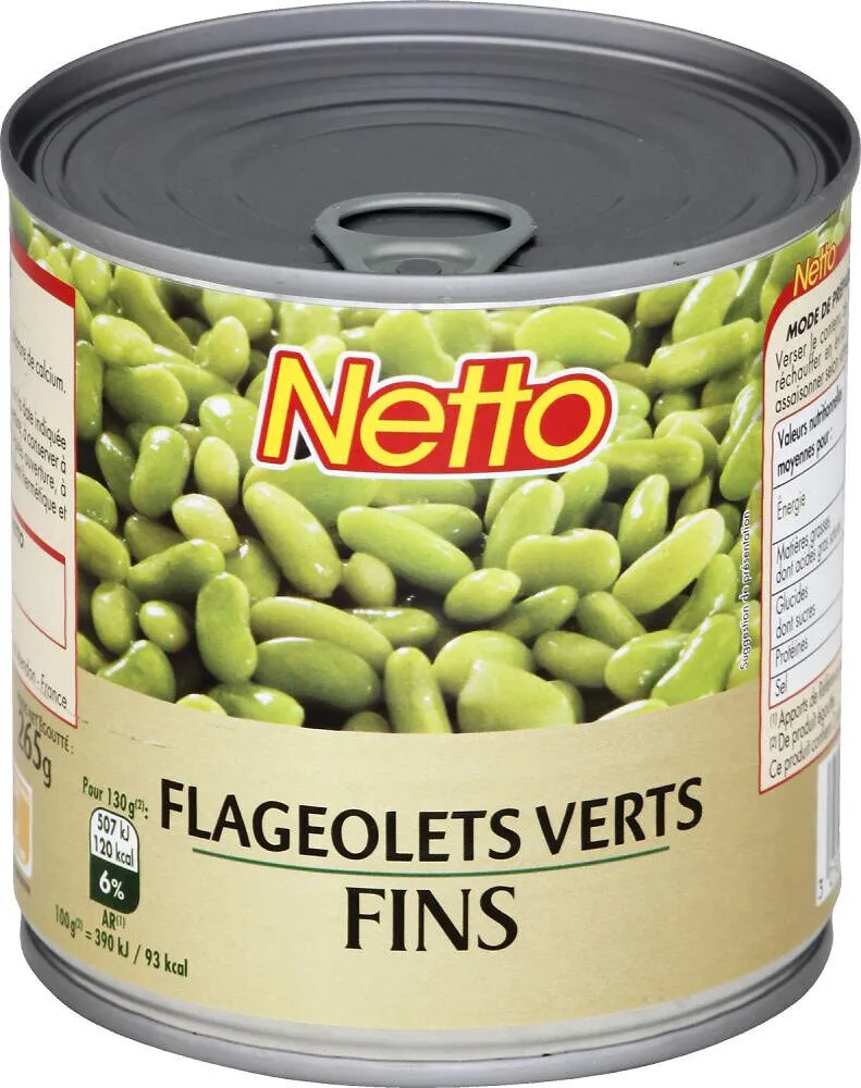 Flageolets verts fins - 1/2 265g