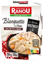 BLANQUETTE DE VEAU AUX CEPES ET DUO DE RIZ 330g