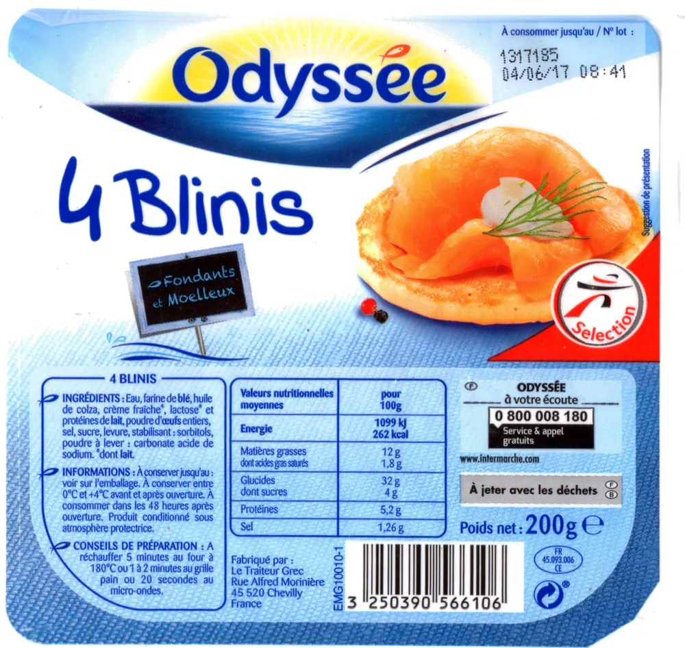 4 Blinis - Fondants et Moelleux