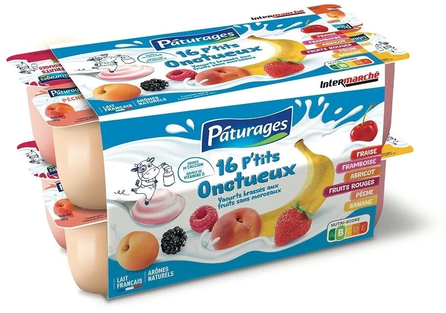 yaourt brassé fruits p'tit onctueux X16 - P'tits Prods