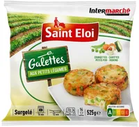 Galettes aux petits légumes (courgettes, carottes, petits pois, oignons)
