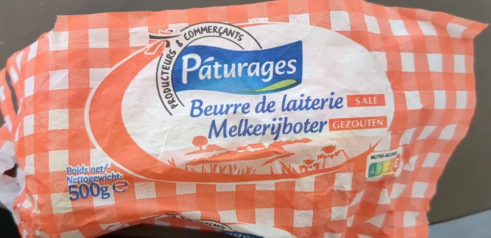 Pat beurre baratte sale 500g
