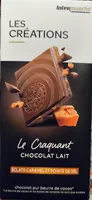Tablette dégustation chocolat au lait aux éclats de caramel et à la pointe de sel - 100g