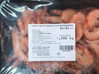 Crevettes Entières Cuites Réfrigérées