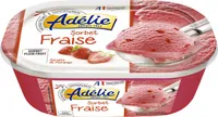 Sorbet fraise avec morceaux de fraise
