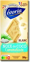 Tablette bloc chocolat blanc coco - 200g