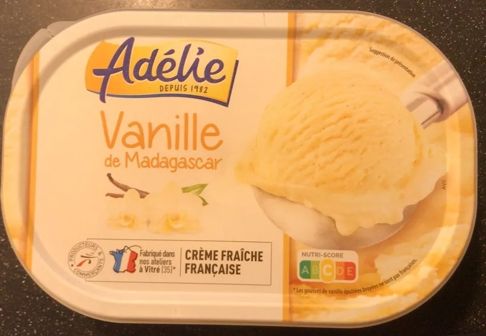 Glace vanille de madagascar