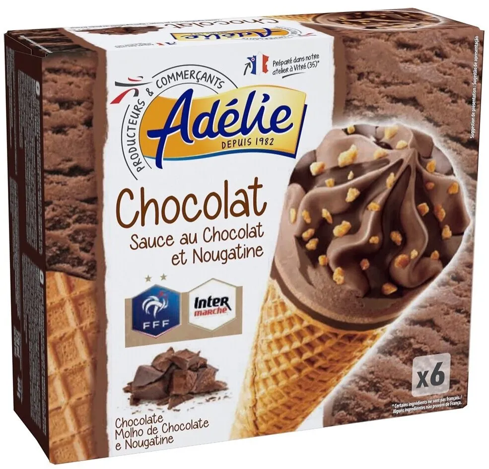 Chocolat Sauce au Chocolat et Nougatine