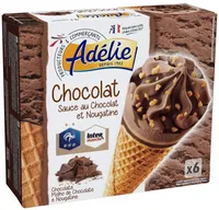 Chocolat Sauce au Chocolat et Nougatine