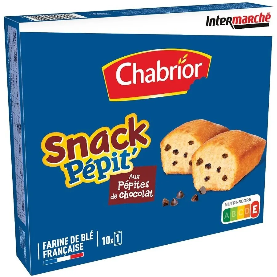 Snack Pépit' - aux pépites de chocolat x10 - 300 g - P'tits Prods