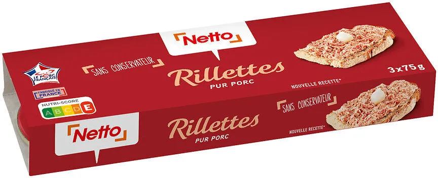 Rillettes pur porc - 3 x 75 g
