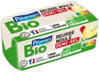 BEURRE BIOLOGIQUE 1/2 SEL MOULE 250g origine France