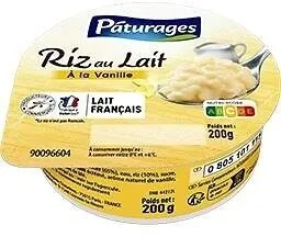 Riz au lait 3 parfums (nature, vanille, caramel)