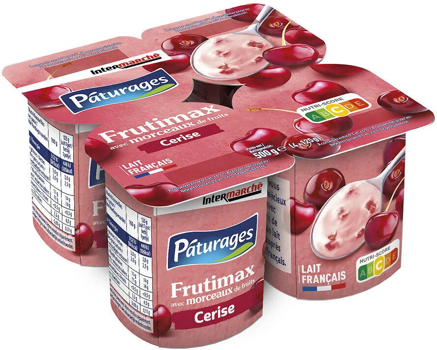 YAF Yaourt cerise FRUTIMAX X4