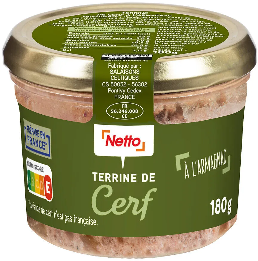 VERRINE Terrine de cerf à l'Armagnac