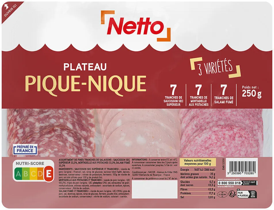 HD Plateau Pique-Nique 250g