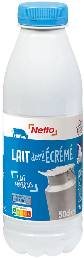 Lait uht 1/2 ecreme bt 50cl