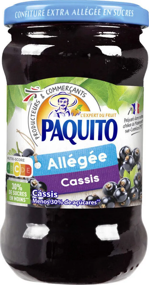 Confiture allégée cassis