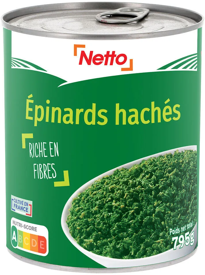 Epinards hachés - 4/4 765g