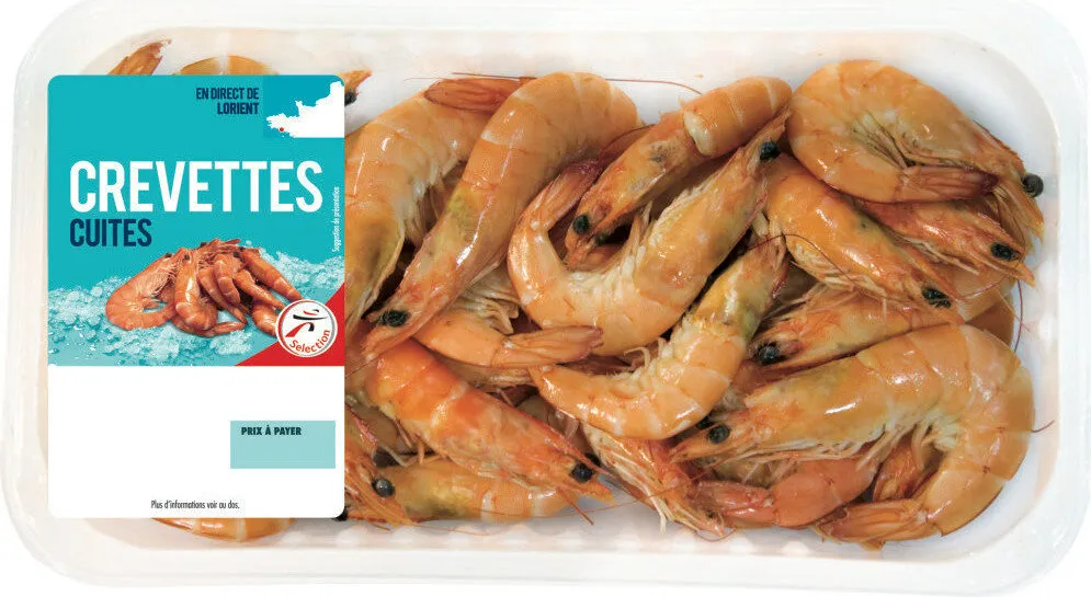 Crevettes roses cuites, 40/60